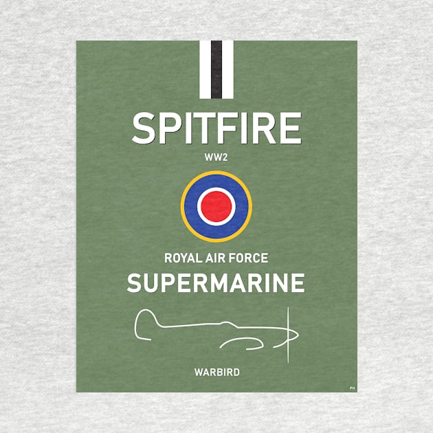 Spitfire Supermarine Great Britain UK London RAF WW2 by PB Mary